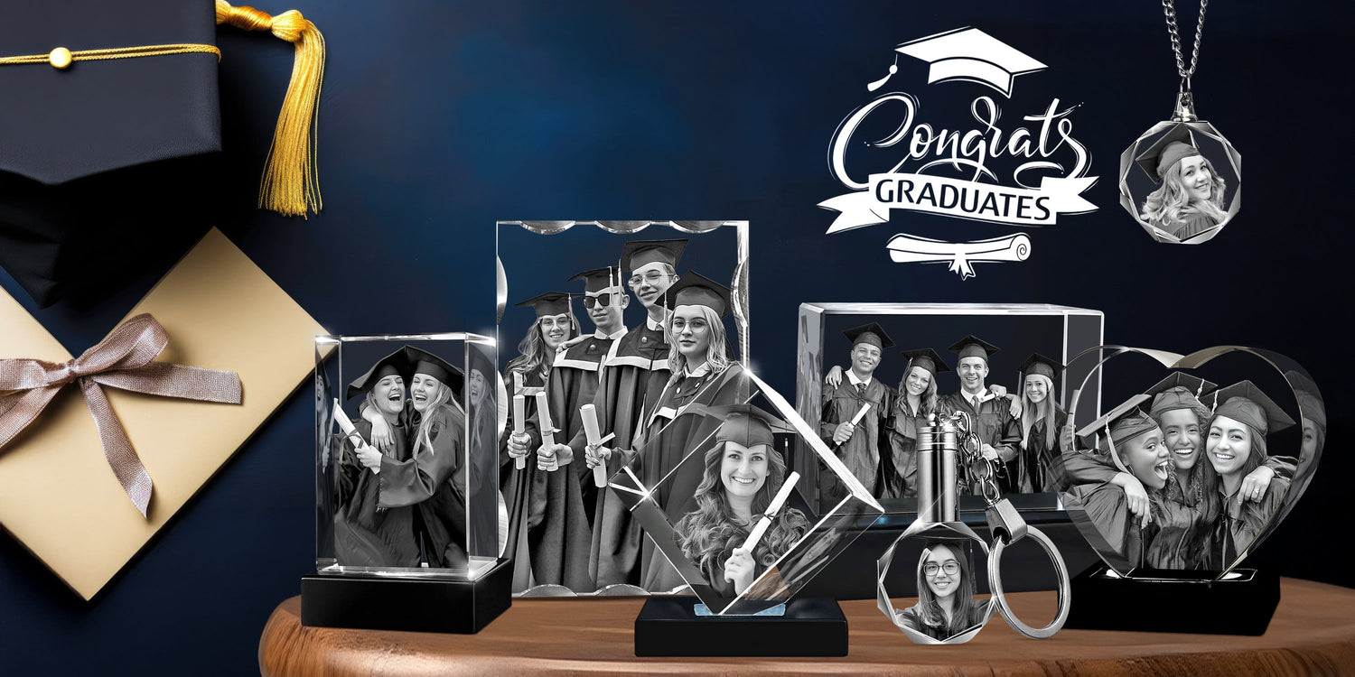 3D Photo Crystal for Graduation