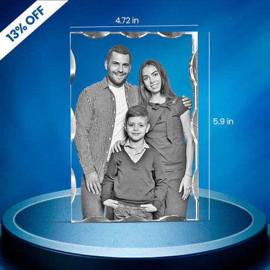 Wave 3D Crystal For Personalised Gift