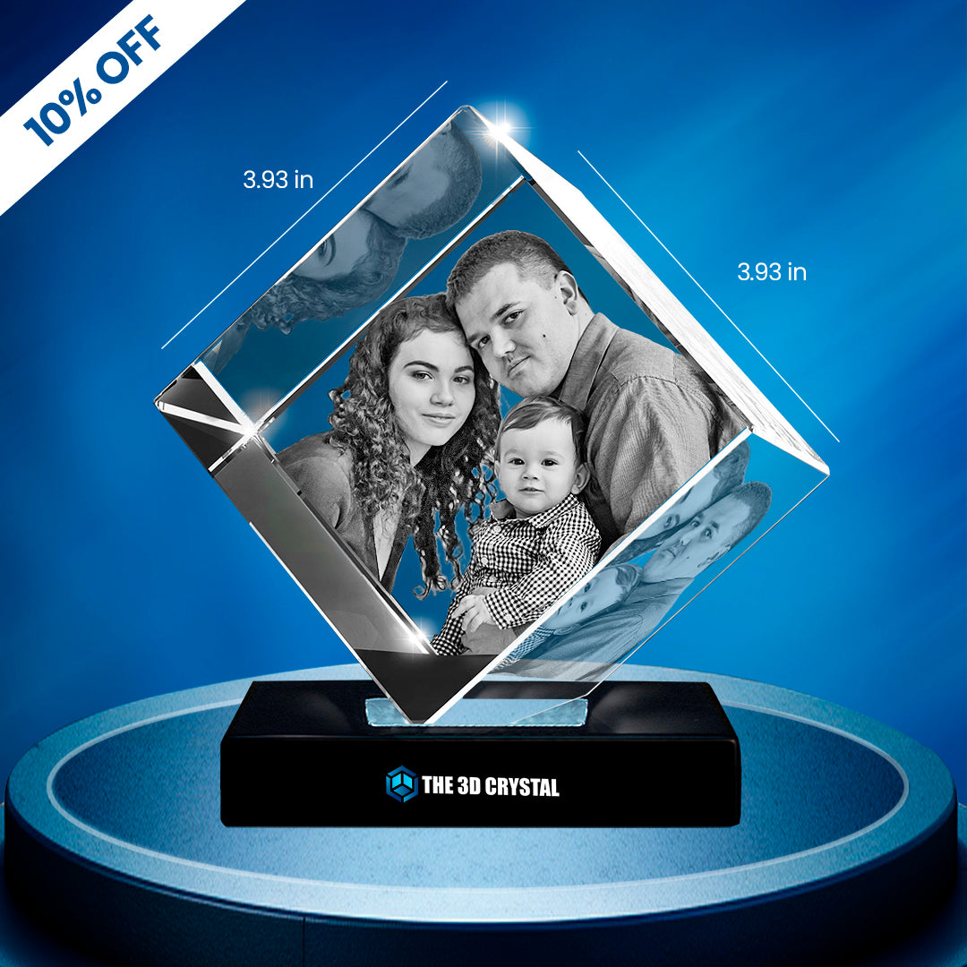 Custom Diamond 3D Crystal Photo – Personalized Gift for Any Occasion