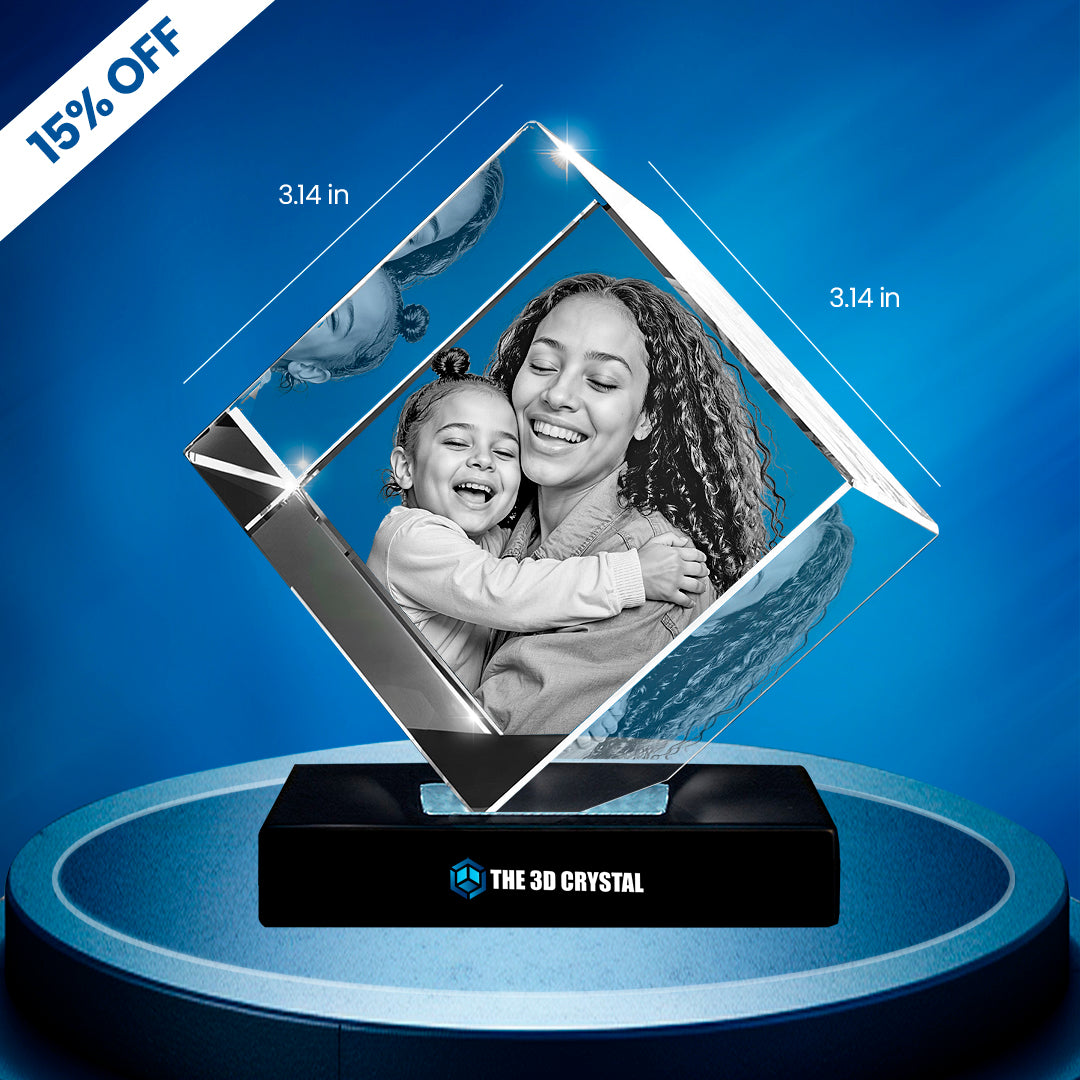 Custom Diamond 3D Crystal Photo – Personalized Gift for Any Occasion